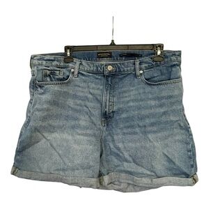 Banana Republic Blue Jean Shorts Cuffed Hem